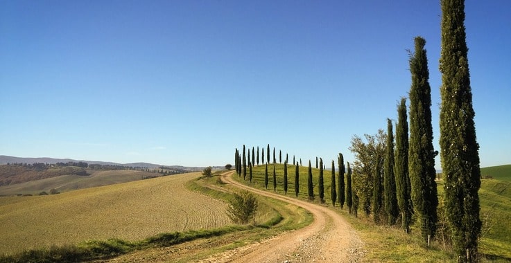 Breathtaking landscape in Tuscany - Tuscany by bike